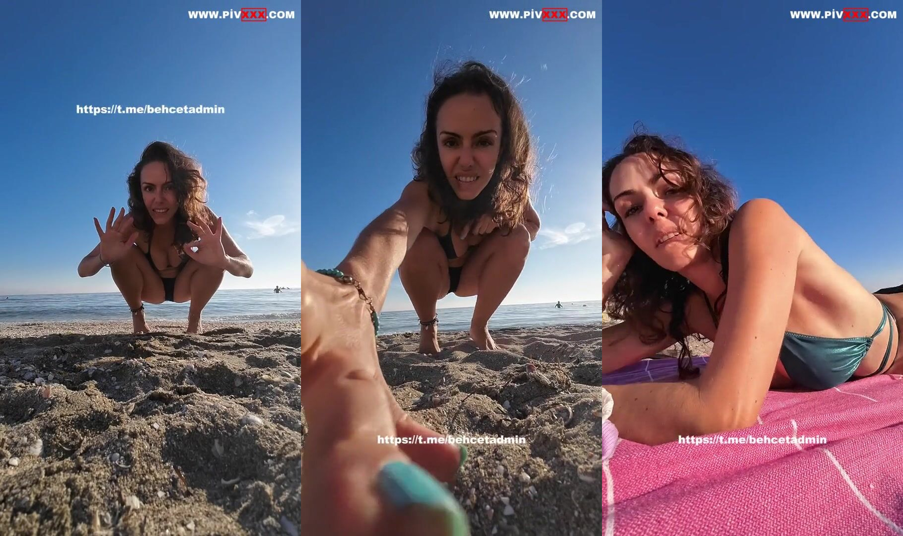 Karolin fişekçi sahilde akıl almaz hariketler İfşa Videoları
