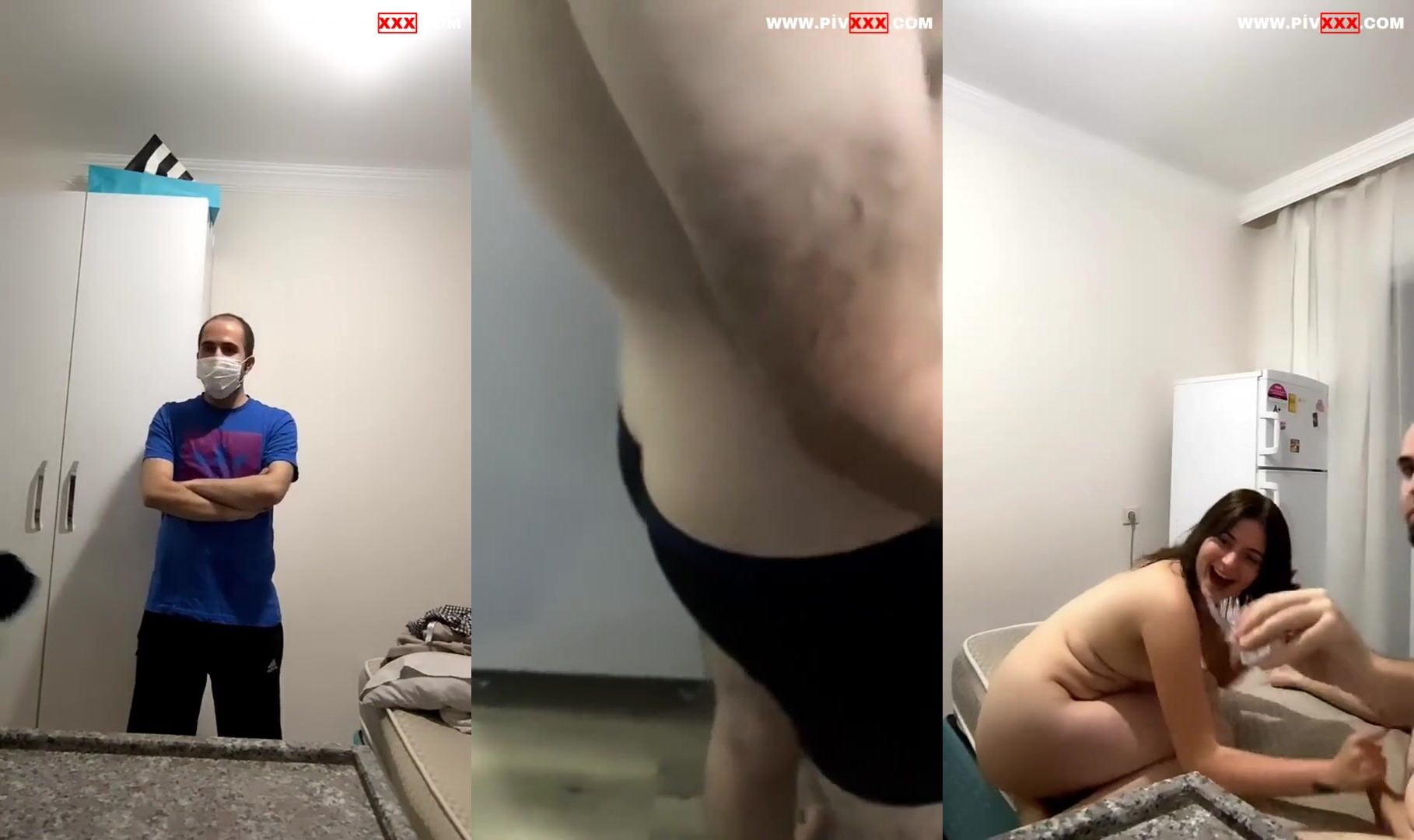 Suzan ve kankası, alt komşu ile seks yapıyorlar İfşa Videoları