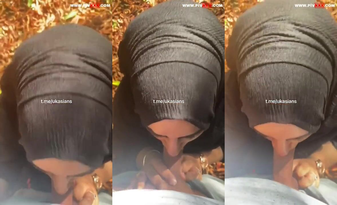 Türbanlı, nişanlısına ormanda sakso çektiriyor İfşa Videoları
