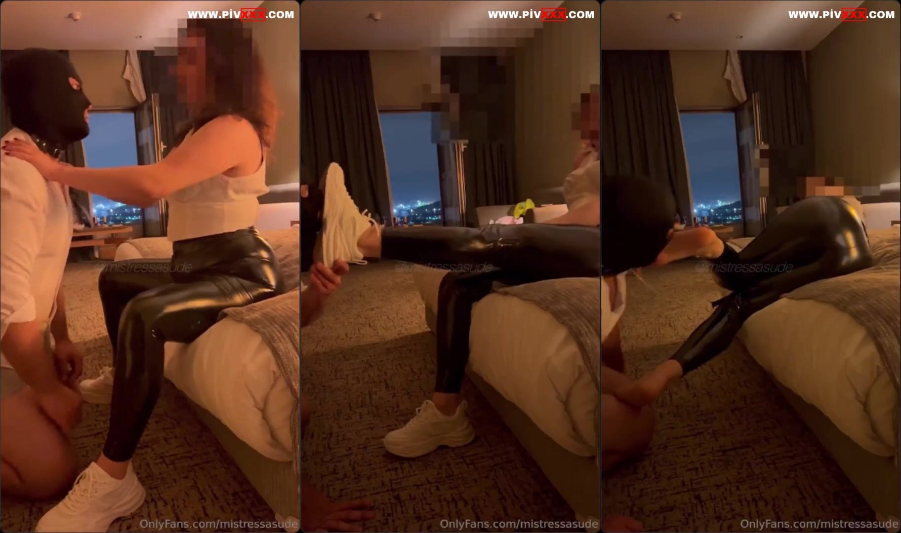 Eğlendim, stres atma yöntemi olarak kölemi kullanıyorum • mistress asu İfşa Videoları
