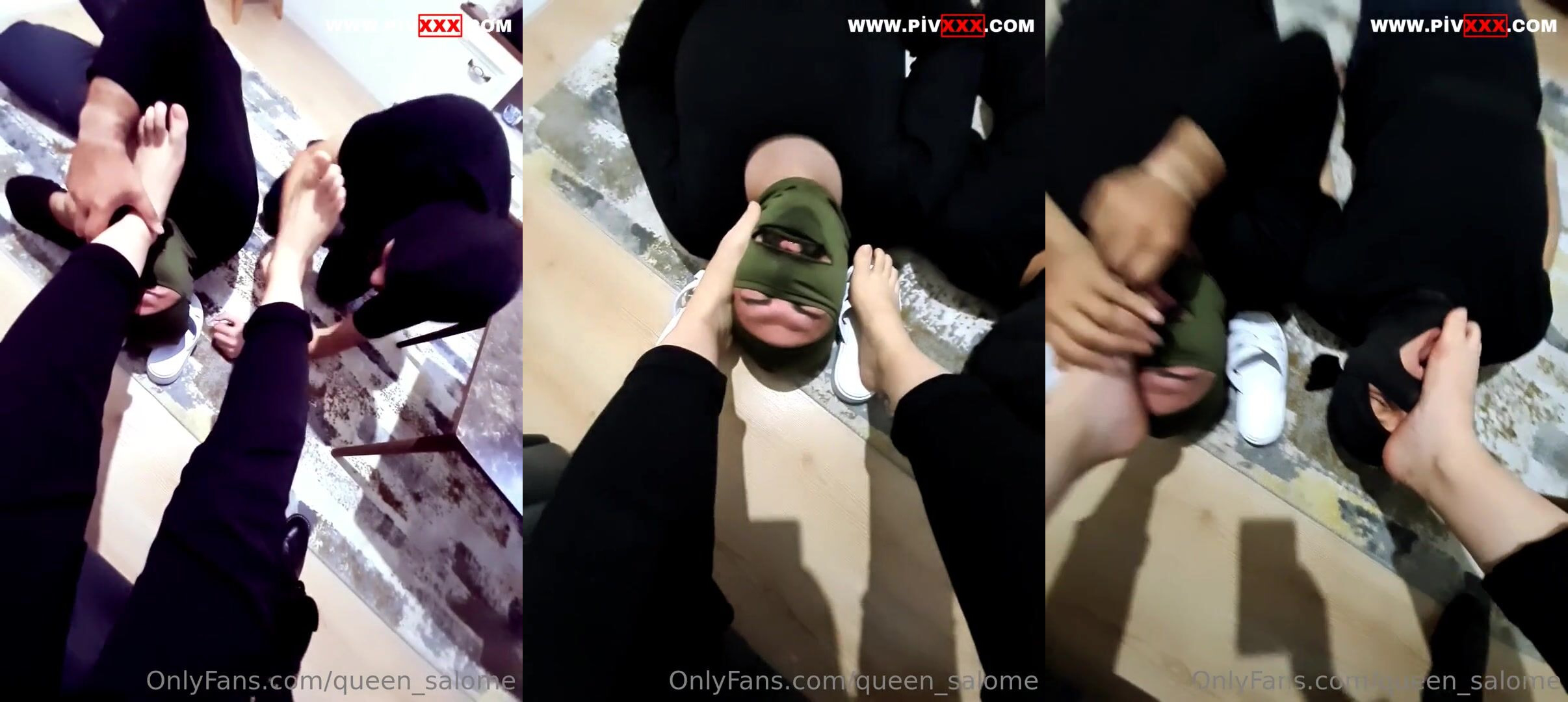 Kıtlıktan çıkmış gibi iştahla yalıyorlar • queen salome İfşa Videoları