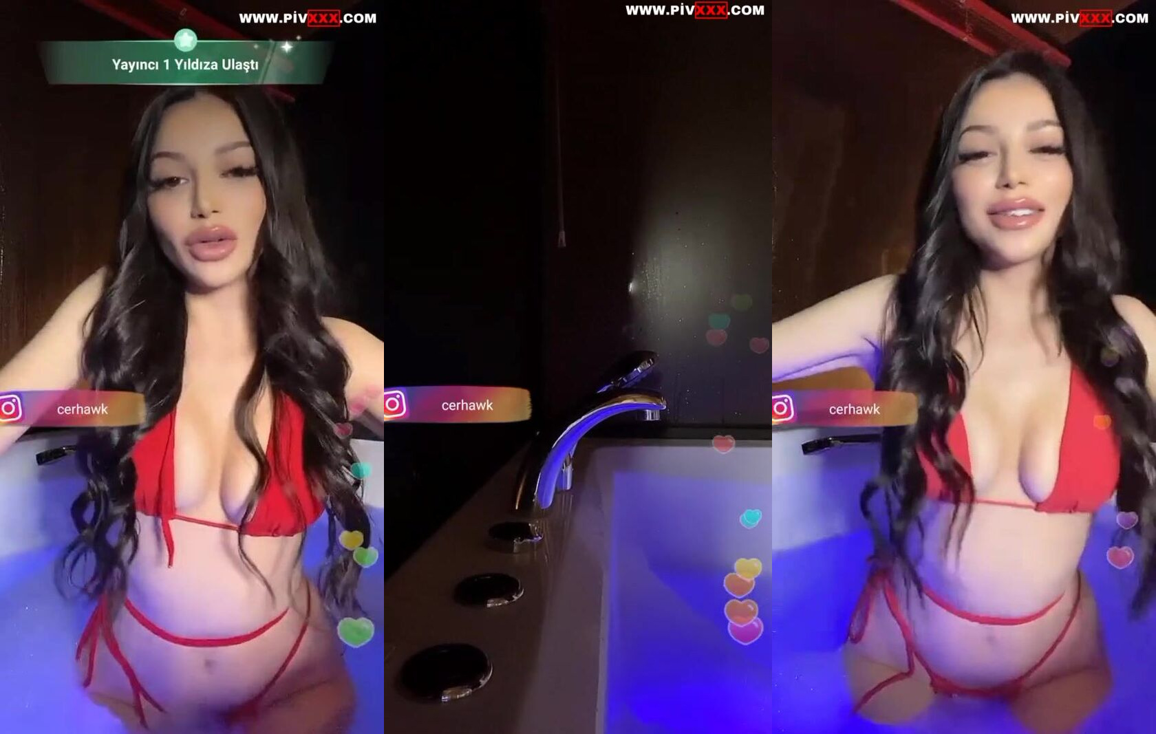 Cerhawk kırmızı bikiniyle jakuzide deli hareketler yapıyor canı sıkılmış İfşa Videoları