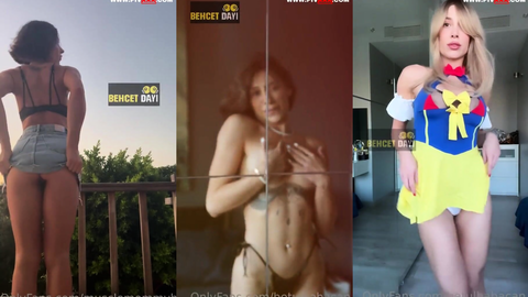 Betül Babacan Pencerede Kıvrılarak Poposunu Sergiliyor Spor Salonunda Çıplak Egzersiz Yapıyor