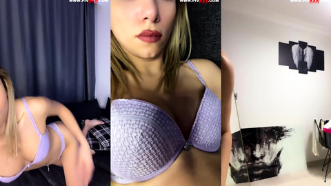 Tango Açi İfşa Mor İç Çamaşırlı Webcam Şovu Hediye Bekliyor