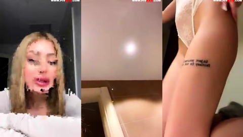 Celine Tango Banyoda Beyaz İç Çamaşırıyla Amını Parmaklıyor
