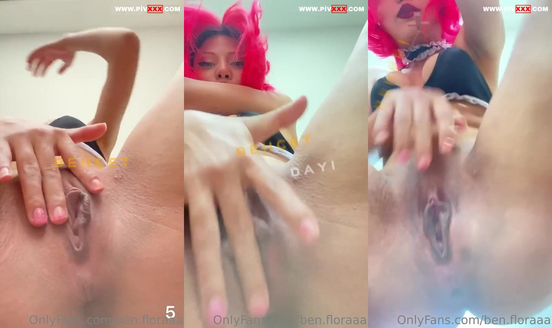 Ben flora pembe saçlı hatun amını parmaklayıp i̇nliyor İfşa Videoları