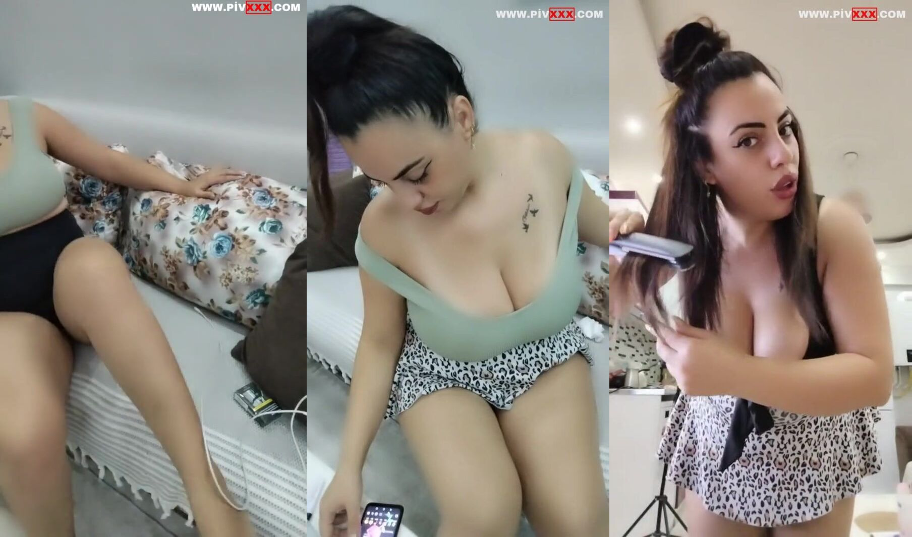 Asil hatun tangoda filtrelerle oynayıp göğüs dekoltesini gösteriyor İfşa Videoları