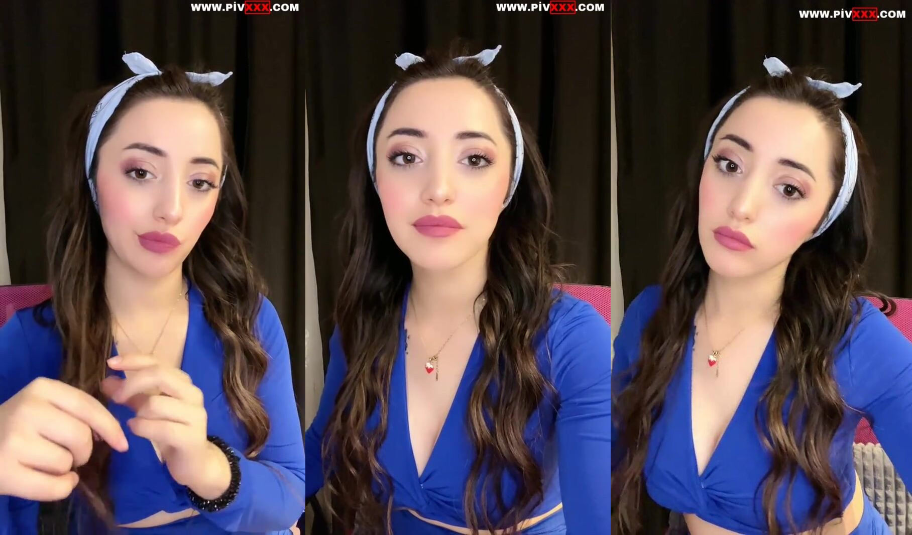 Eva tango mavi elbisesiyle yayında azdırıcı bakışlar atıyor İfşa Videoları