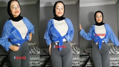 Tango Hatice türbanlı seksi pozlarla şov yapıyor