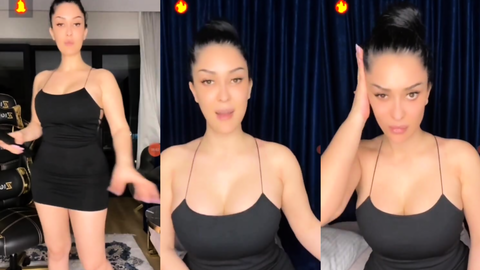 Zemheri Tango webcamde ateşli pozlar veriyor