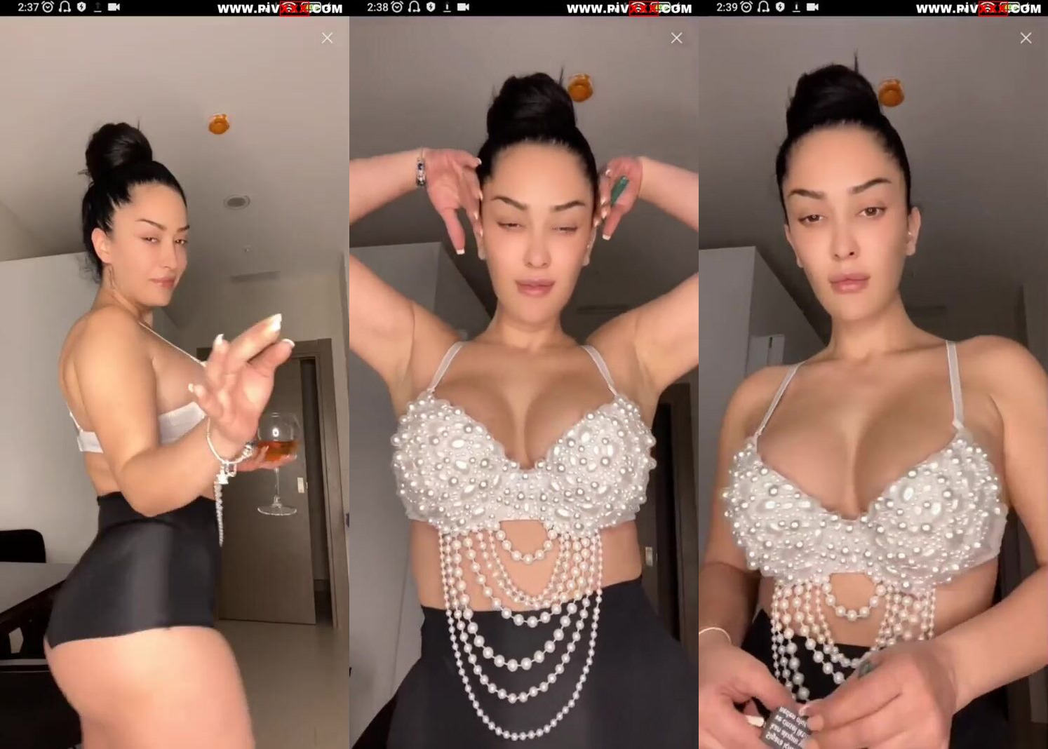 Zemheri tango memelerini sergileyip poz veriyor İfşa Videoları