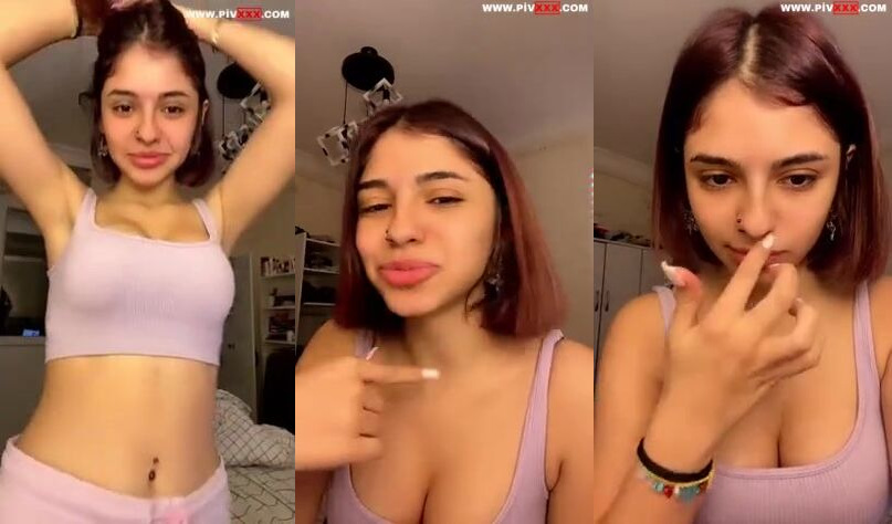 Amelya tango memelerini sıkıp dil çıkarıyor İfşa Videoları