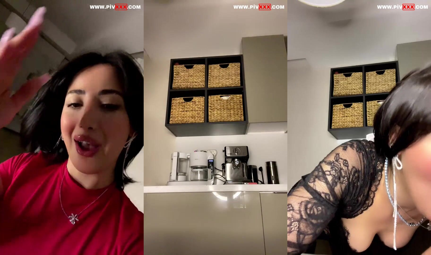 Tango samael kırmızıdan siyaha soyunup azgın pozlar veriyor İfşa Videoları