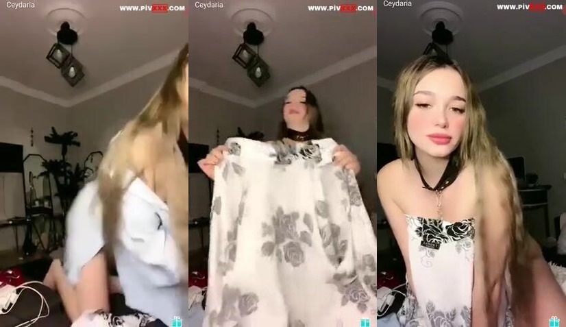 Ceydaria yayında soyunup kur yapıyor İfşa Videoları