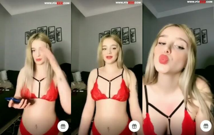Ceydaria kırmızı iç çamaşırıyla webcamde azgın pozlar veriyor İfşa Videoları