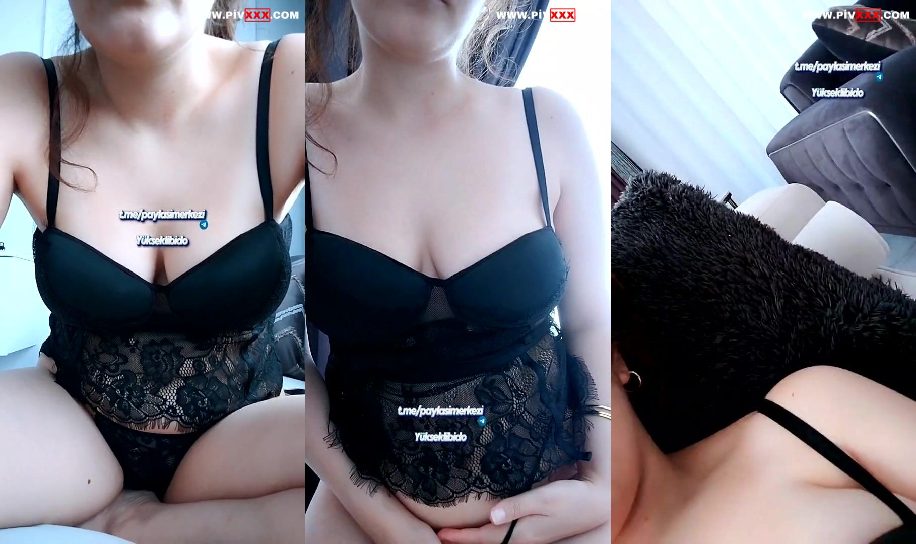 Ahu tango siyah iç çamaşırıyla azgın pozlar veriyor İfşa Videoları