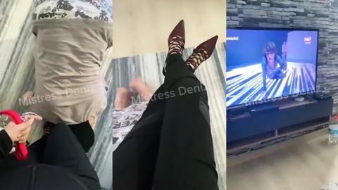 Evin içinde köle gezdirmece yapıyorum