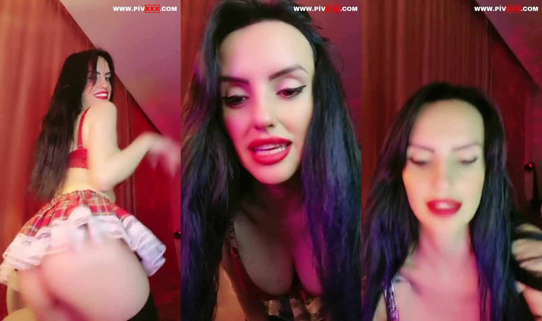 Ece hub kırmızı eteğiyle webcamde kalça sallıyor İfşa Videoları