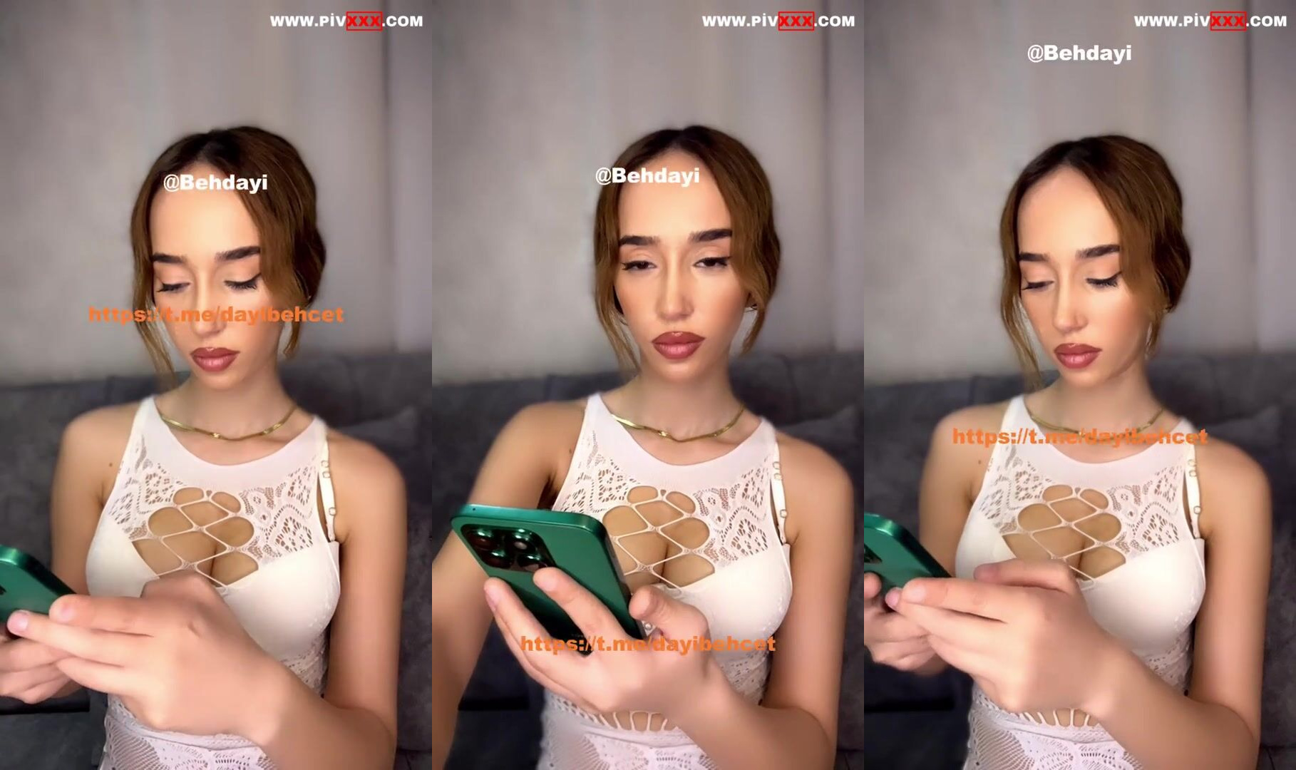Edoş tango telefonunda takılırken seksi pozlar veriyor İfşa Videoları