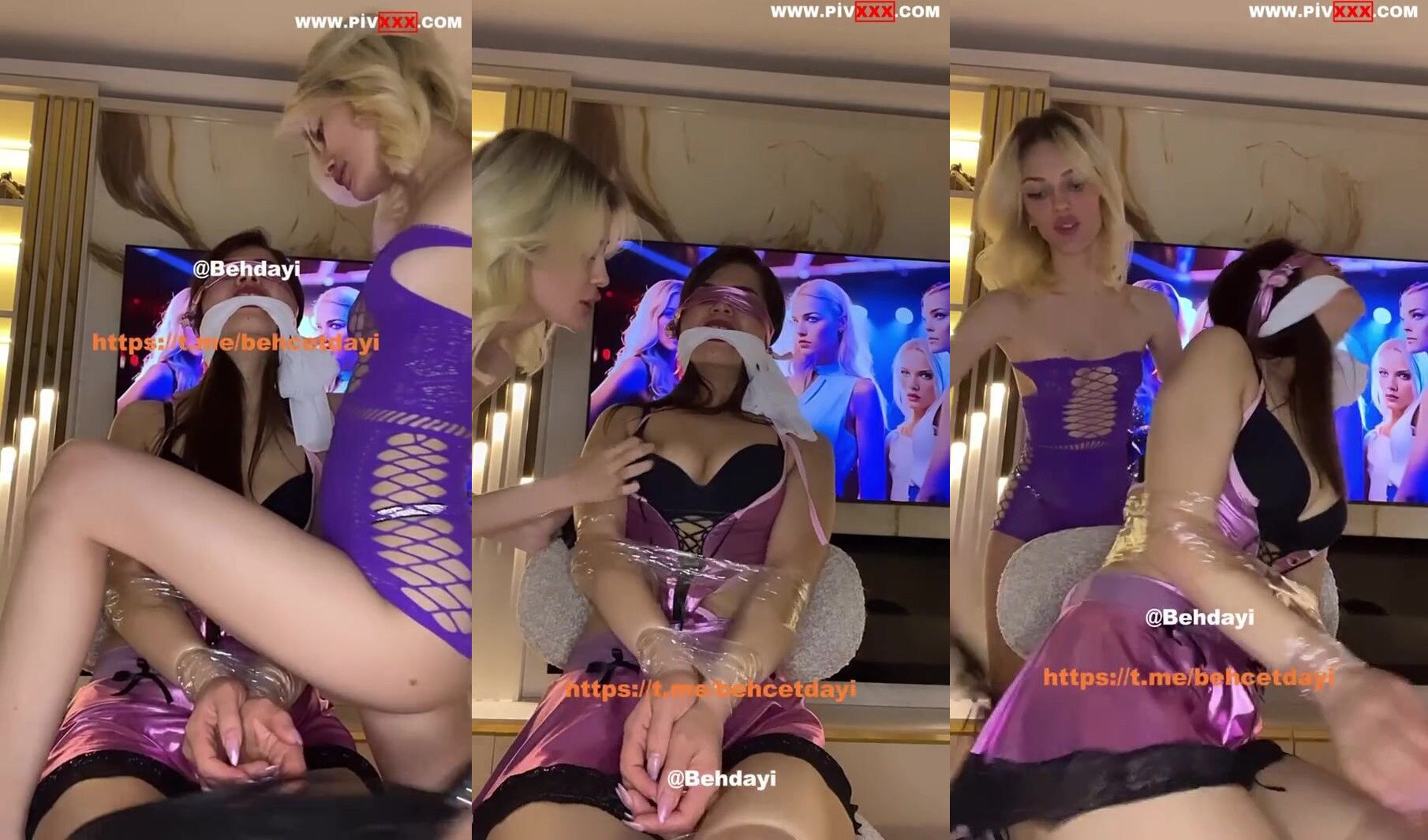 Sarışın tango arden esmer kızı bağlayıp kırbaçlıyor İfşa Videoları