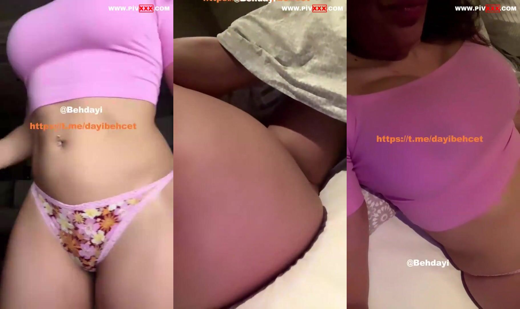 Serpil cansız yatakta amını okşarken inliyor İfşa Videoları