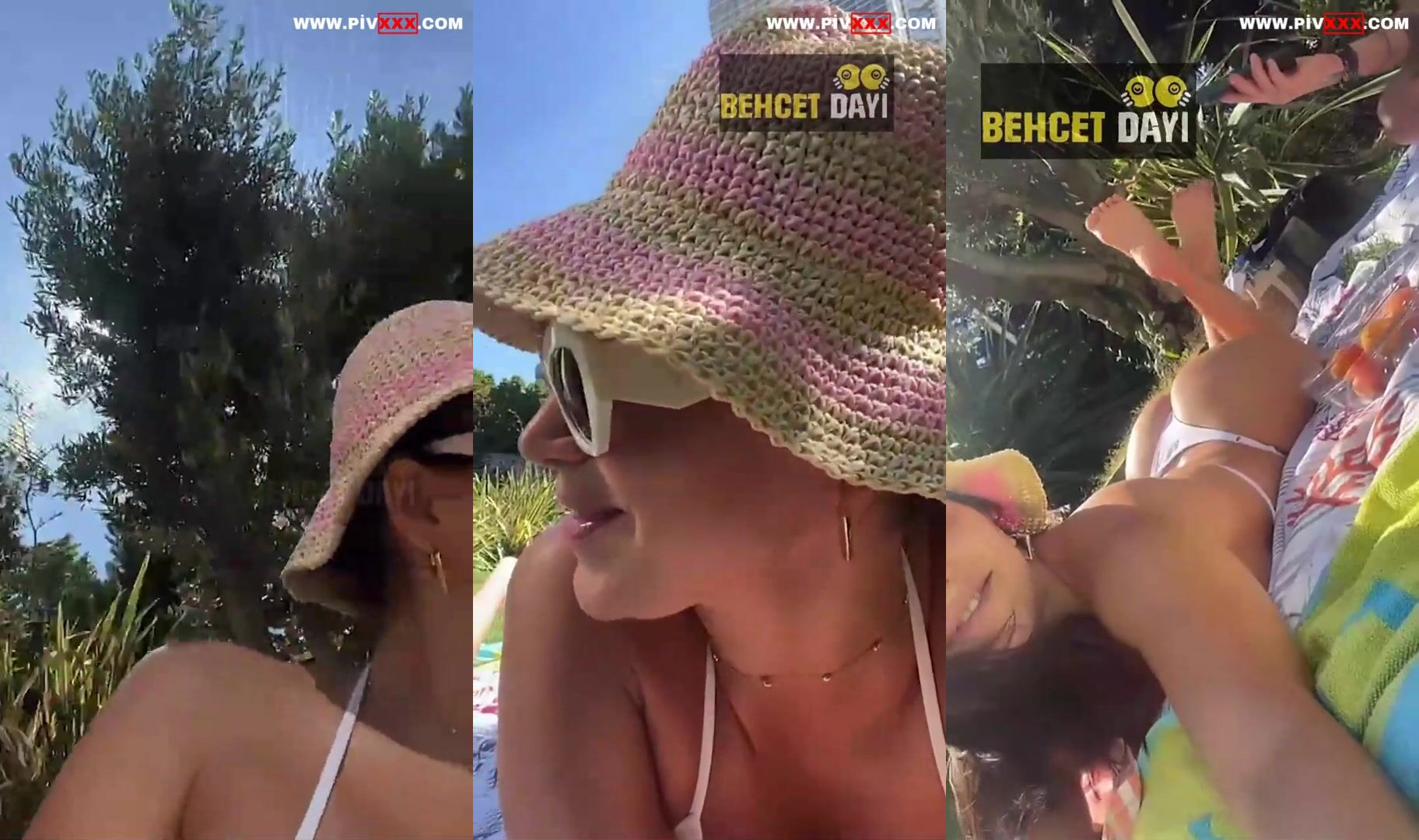 Serpil cansız bahçede bikinili seksi pozlar veriyor İfşa Videoları