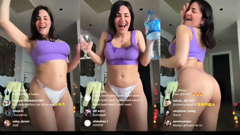 Serpil Cansız webcamde soyunup dans ediyor