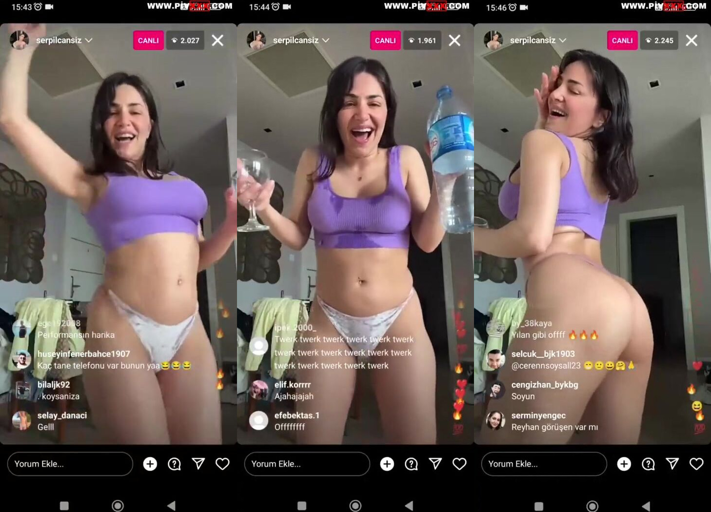Serpil cansız webcamde soyunup dans ediyor İfşa Videoları