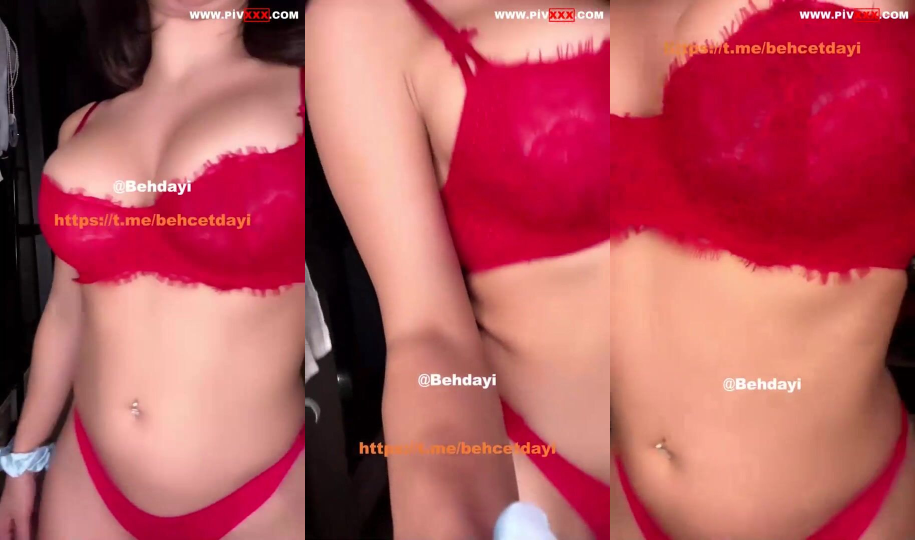Serpil cansız kırmızı tangada kalçalarını sallıyor İfşa Videoları