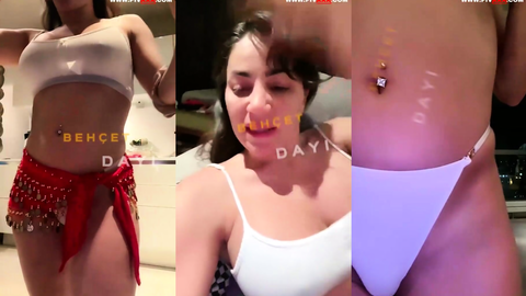 Serpil Cansız kırmızı etekle azgınca kıvırıyor