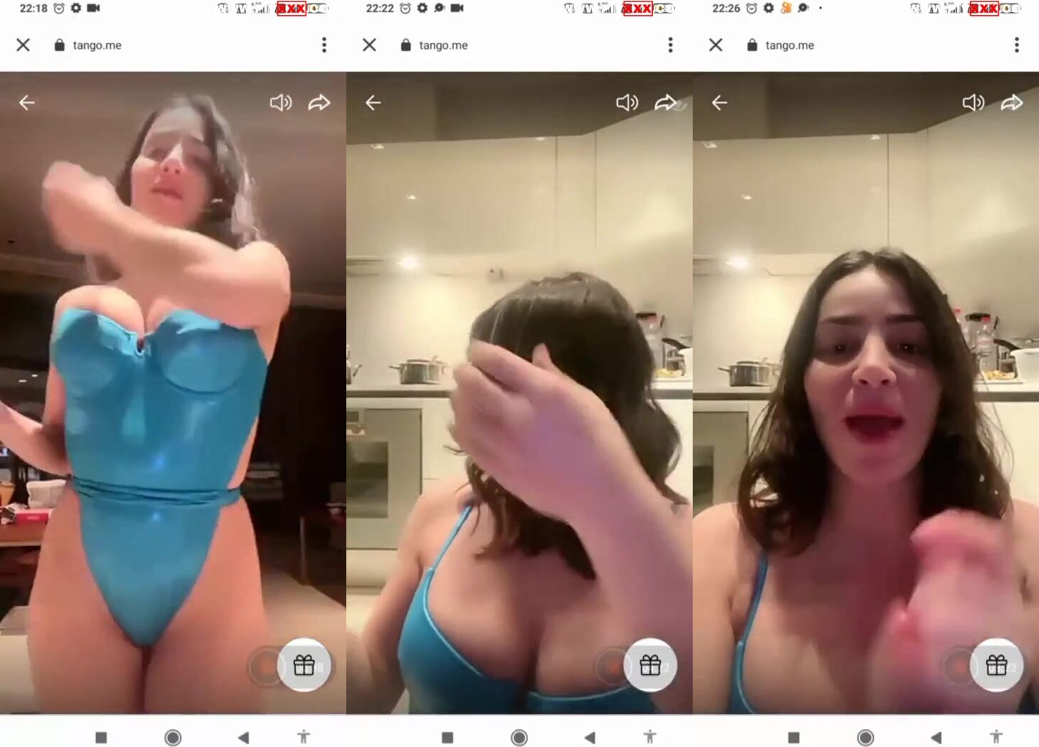 Serpil cansiz mavi tangasıyla webcamde kalçalarını sallıyor İfşa Videoları