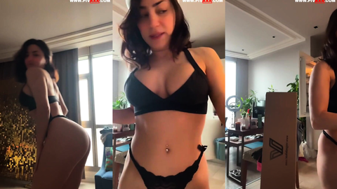 Serpil Cansız kedisiyle seksi dans edip soyunuyor