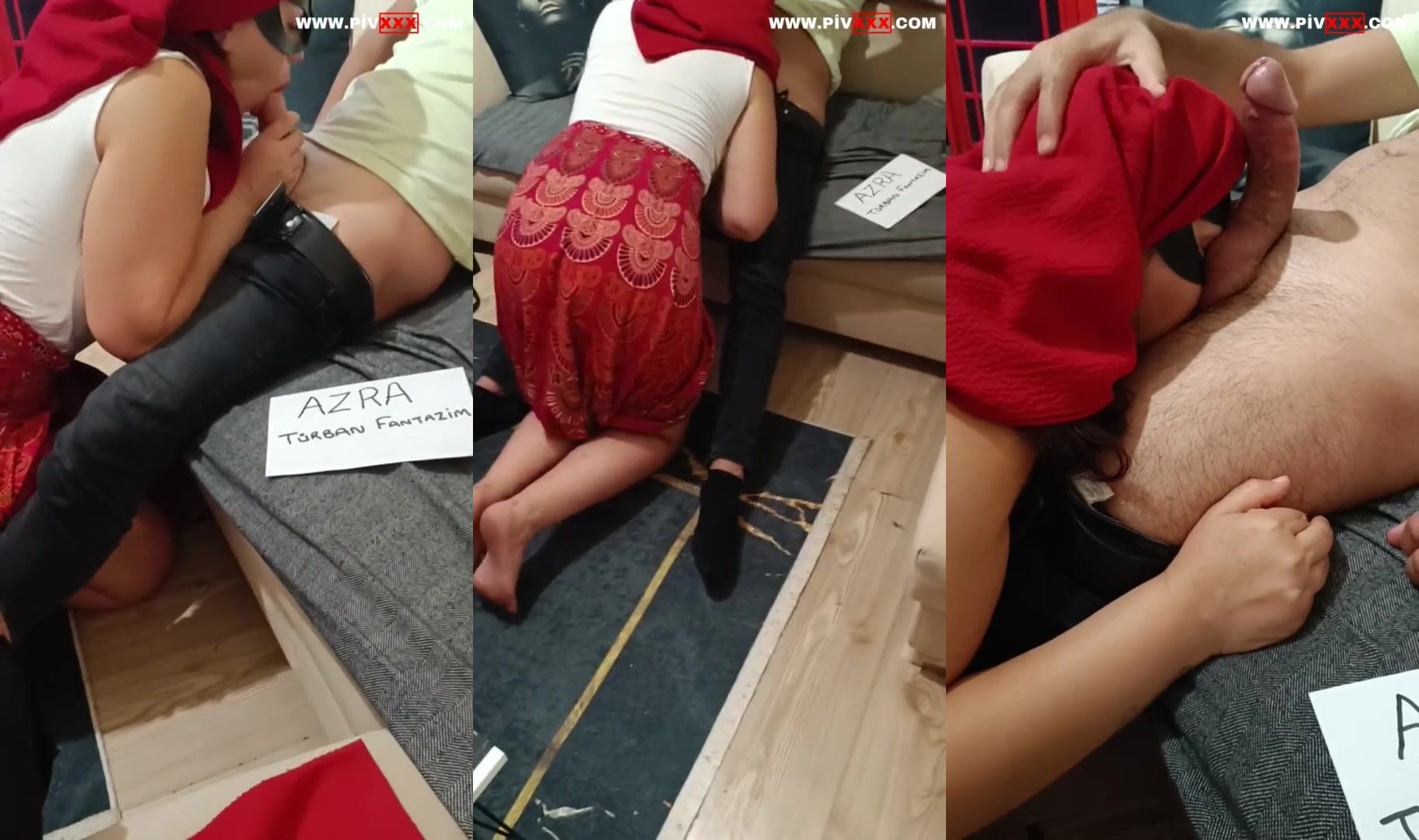 Azra cuckold türbanlı fantezide sakso çekiyor İfşa Videoları