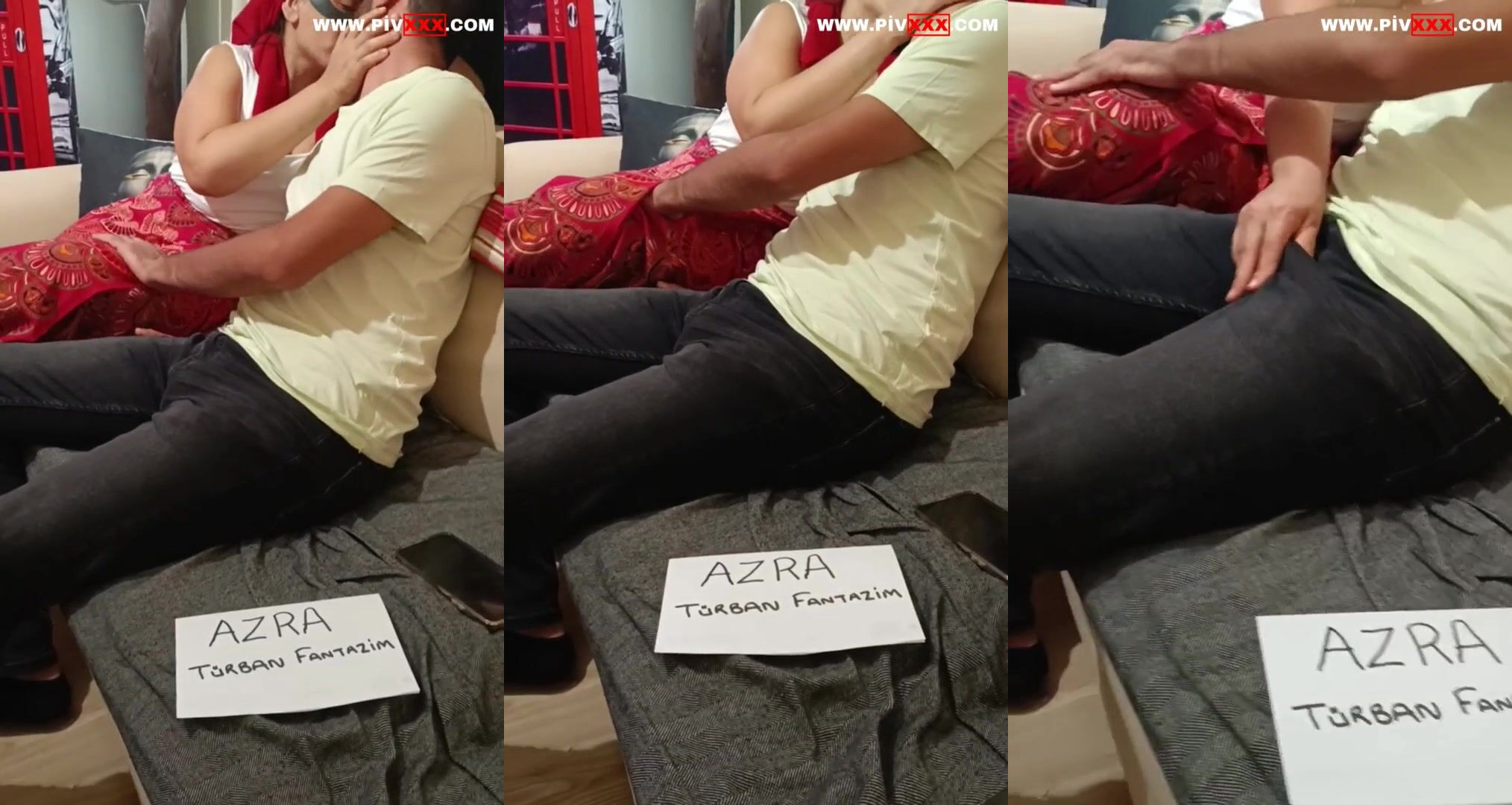 Azra cuckold türbanlı fantezisinde adamı elle boşaltıyor İfşa Videoları
