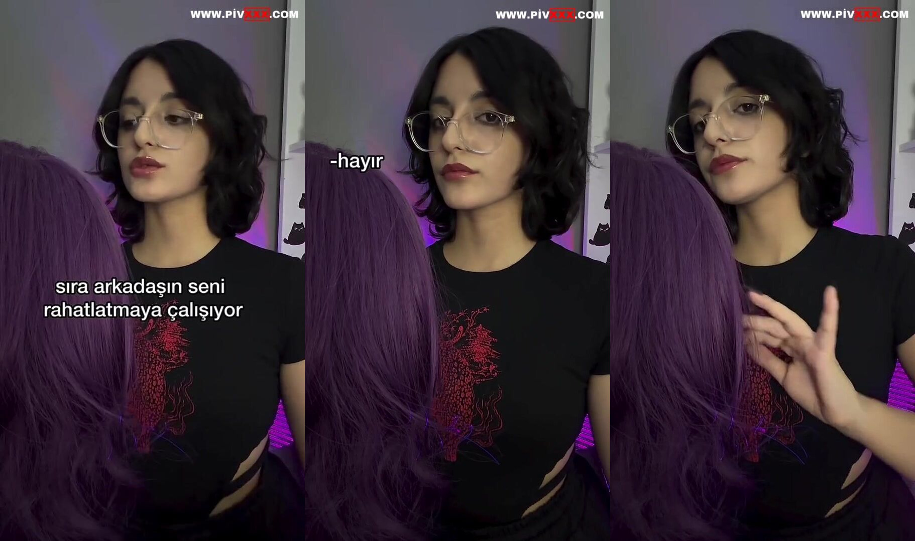 Senadeska asmr mor perukla hayır diyerek rahatlatıyor İfşa Videoları