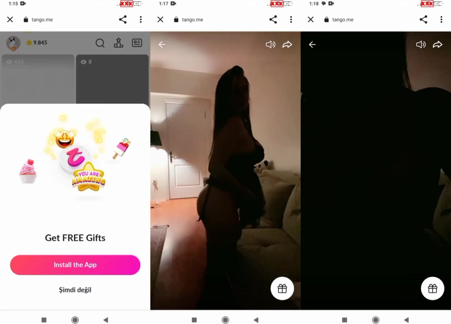 Ayşe elbi tangoda karanlıkta amını okşuyor İfşa Videoları