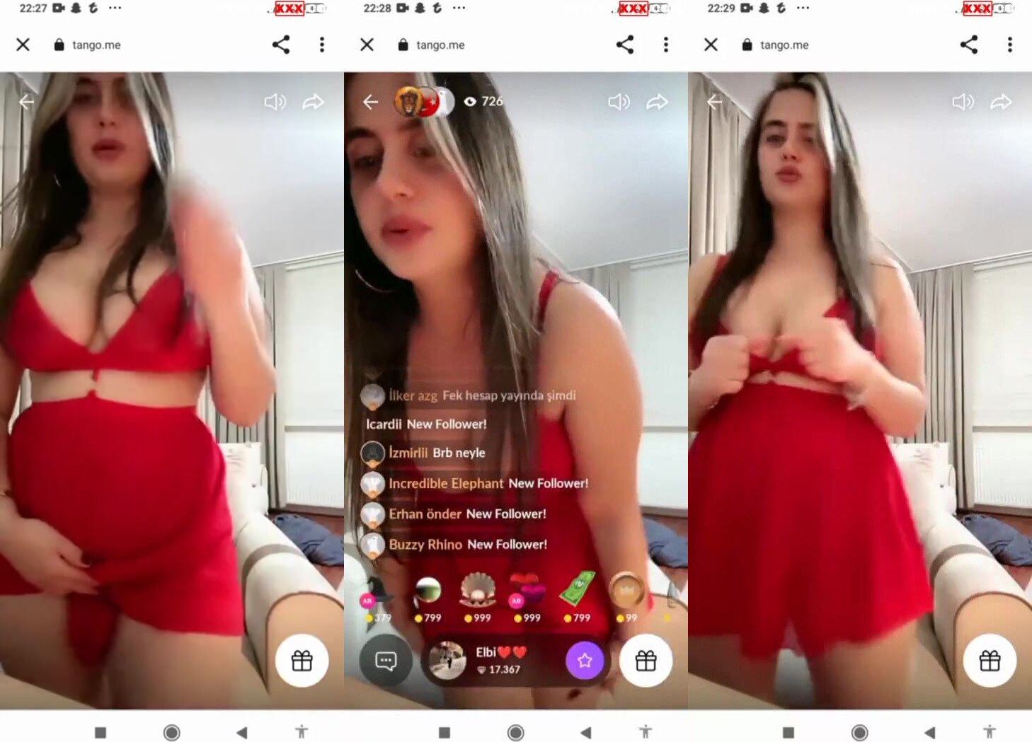 Ayşe elbi tangoda memelerini açıp poposunu sallıyor İfşa Videoları