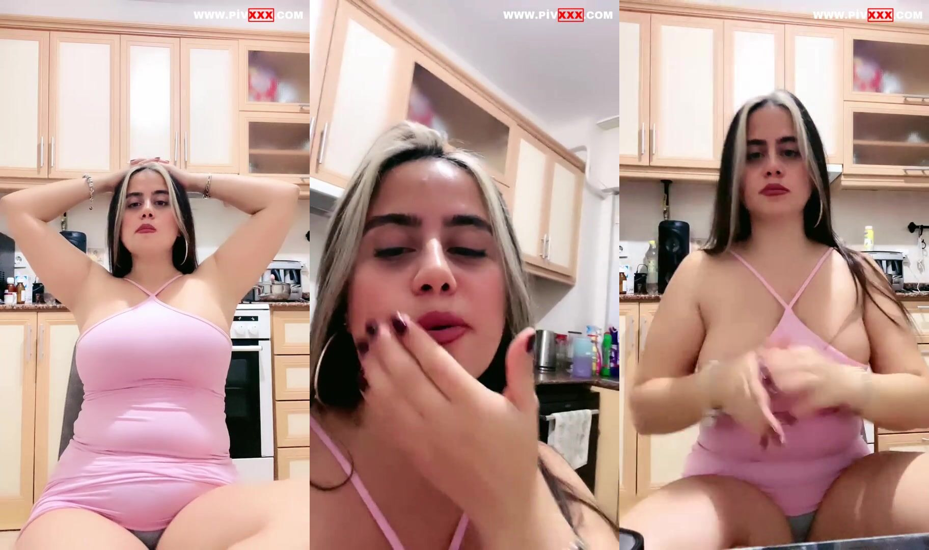 Ayşe elbi canlıda memelerini sıkıp amını açıyor İfşa Videoları