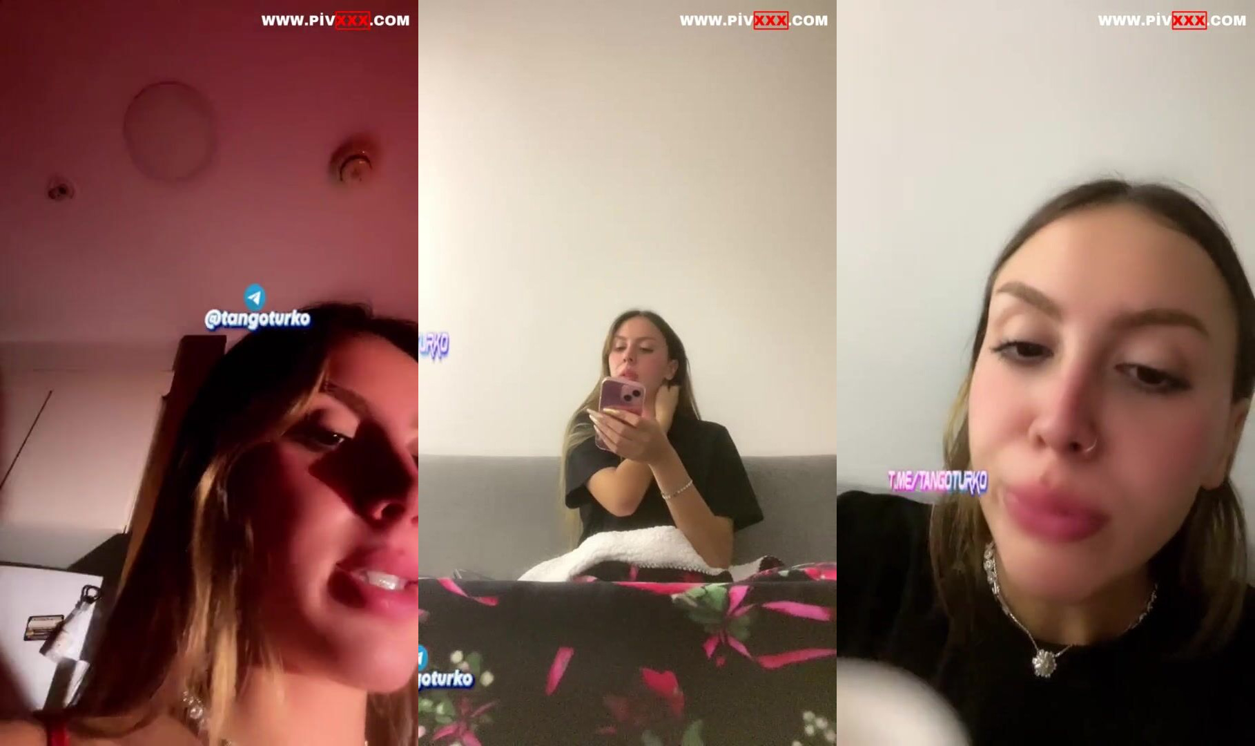 Semfunny tangoda kırmızı bodysuitle kalçasını sallayıp amını okşuyor İfşa Videoları