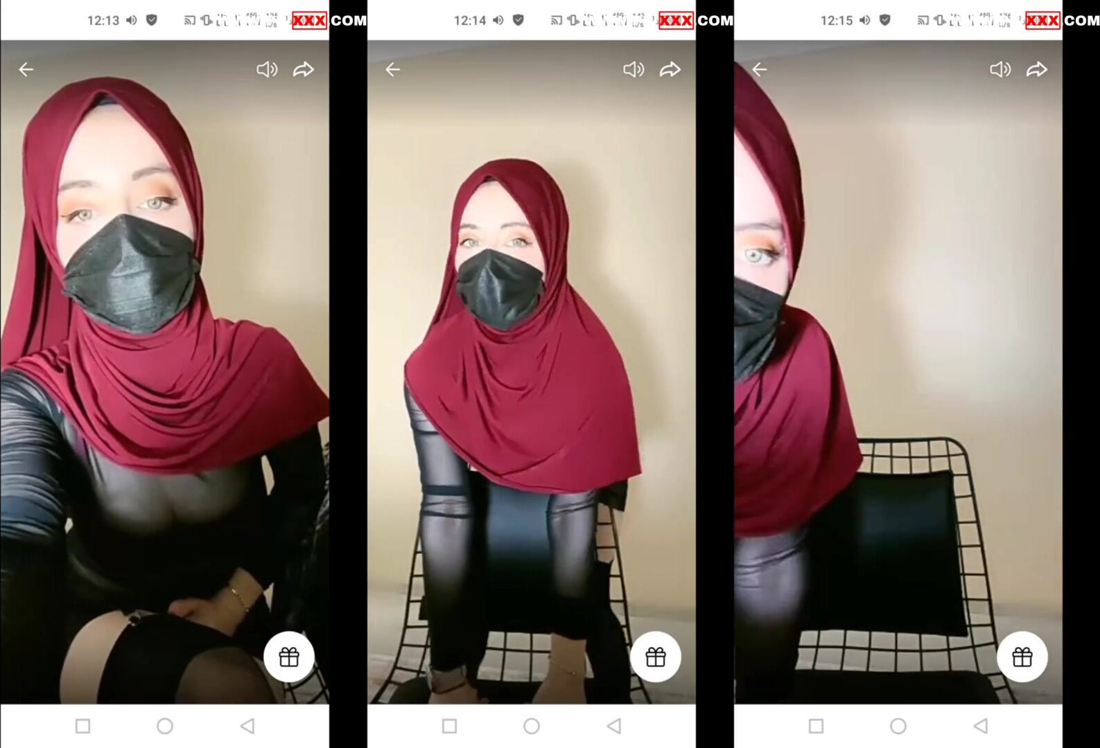 Türbanlı boncuk canlı yayında seksi pozlar veriyor İfşa Videoları