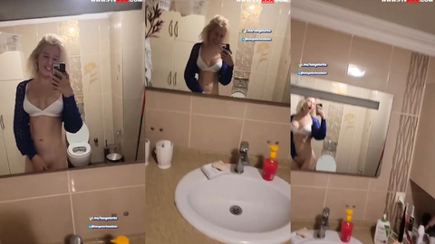 asya vizyon banyoda amını açıp selfie çekiyor
