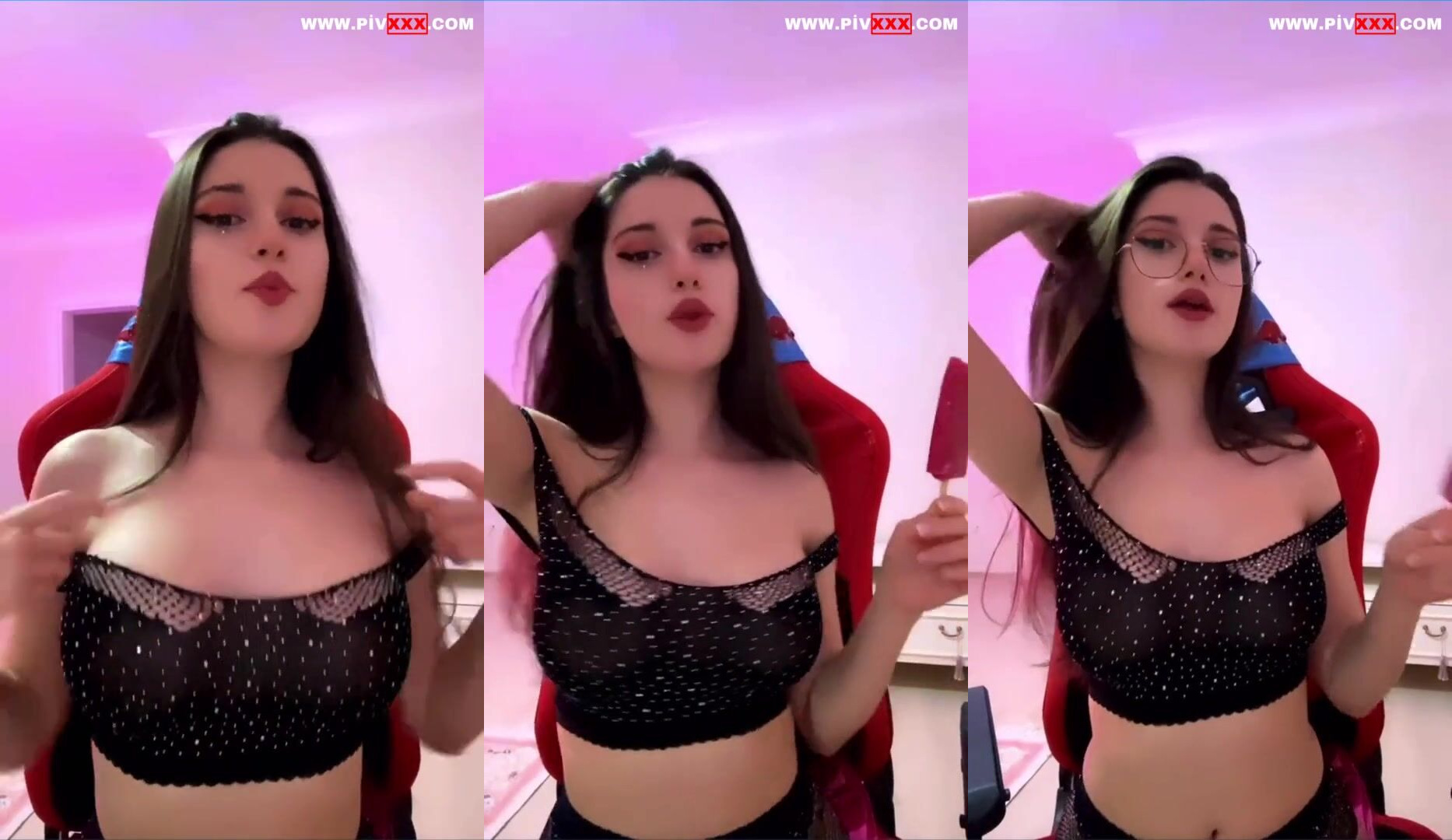 Zeynepiksy tangoda lolipop yalayıp saçını okşuyor İfşa Videoları