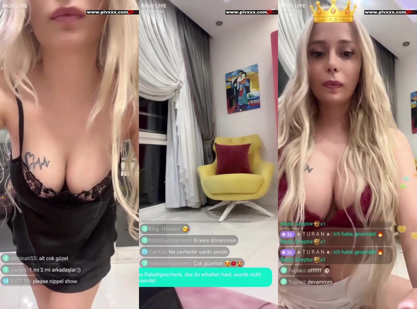 Merve sanay yayın video (2) İfşa Videoları