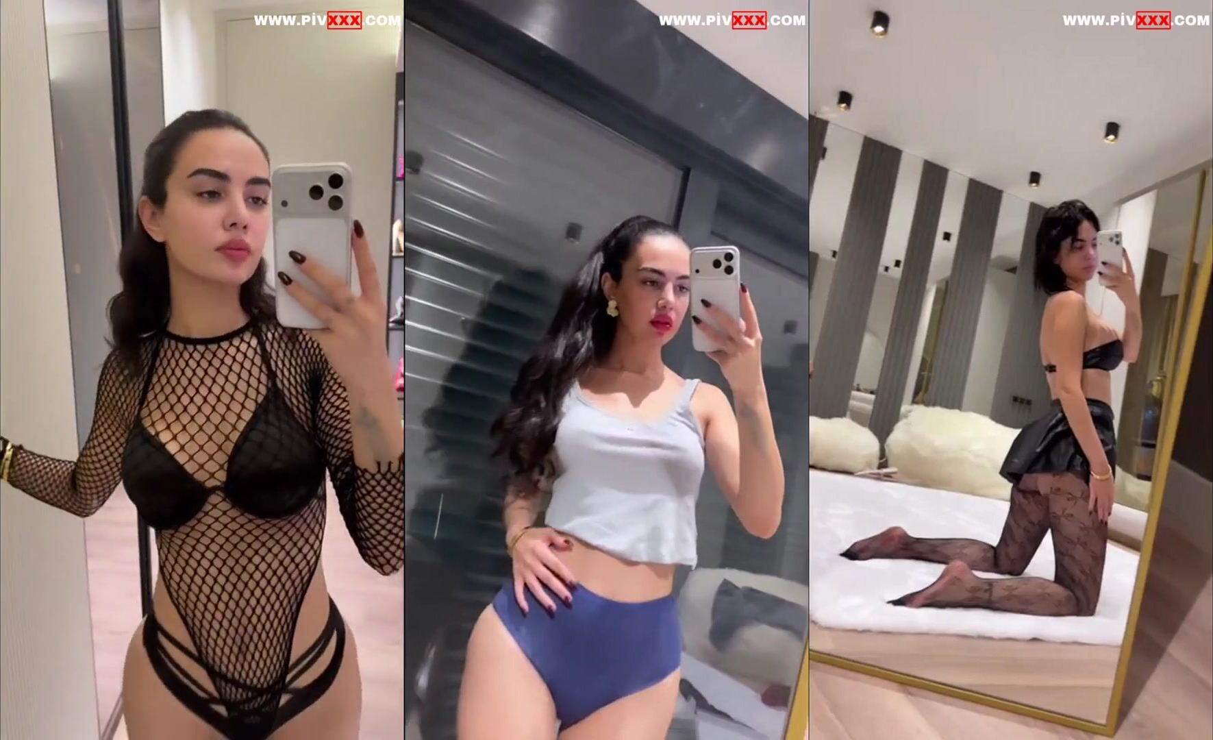Ece ronay seksi file body ile ayna karşısında poz verip kalçalarını sergiliyor İfşa Videoları