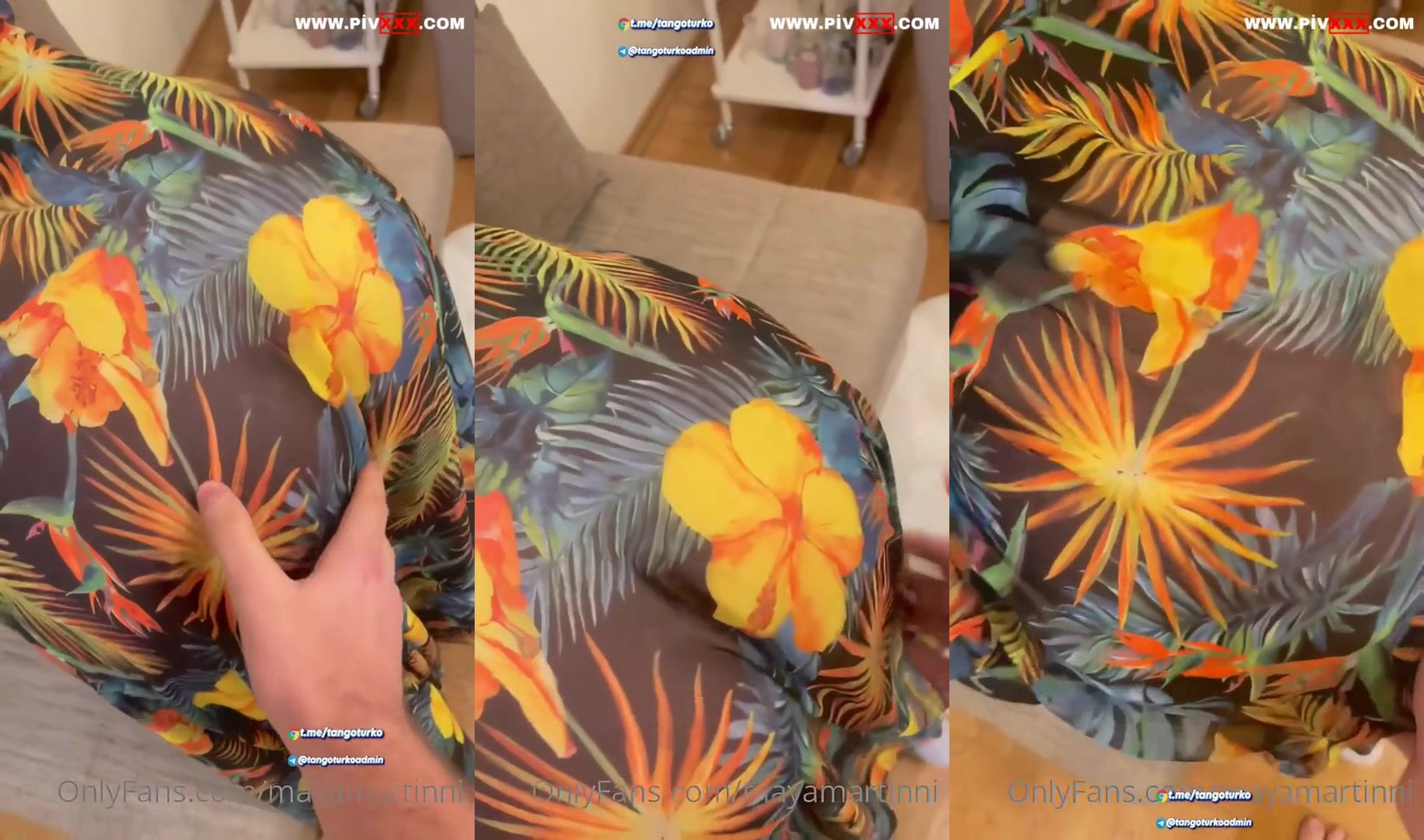Mayamartinni onlyfans videosunda çiçekli elbisesini sıyırıp amını açtı İfşa Videoları