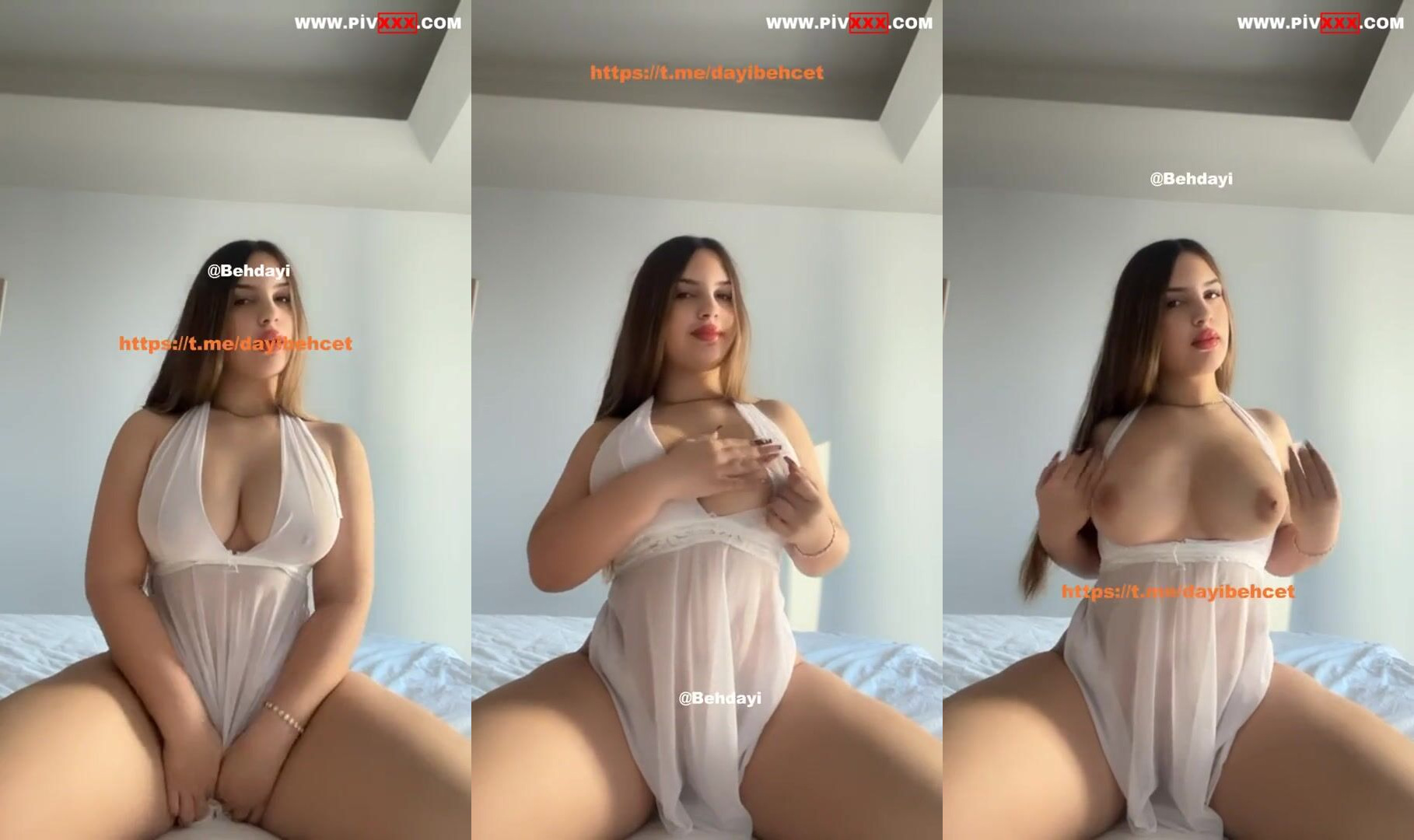 Tusem tango yatakta memelerini açıp okşuyor İfşa Videoları
