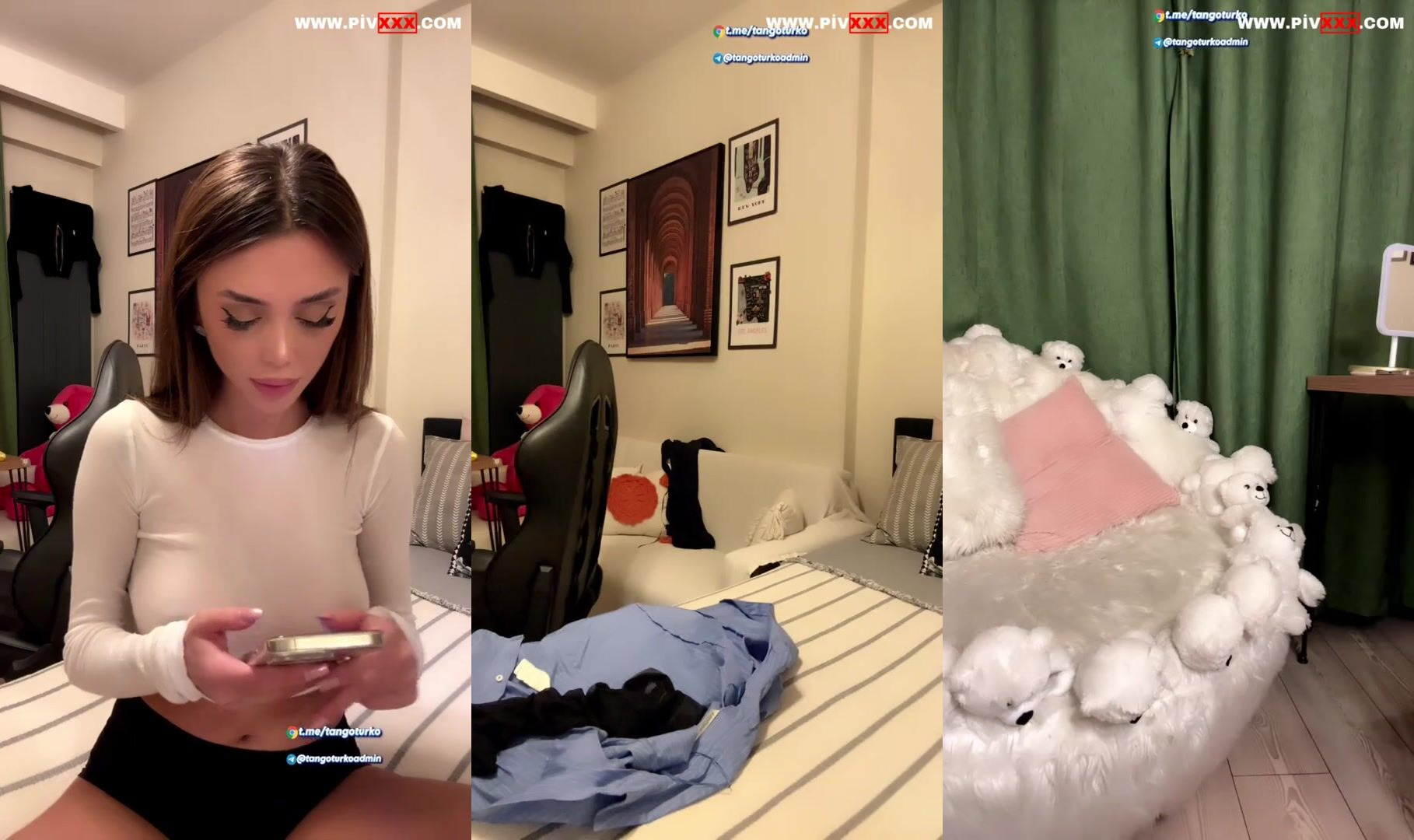 Ada kumsal tangoda soyunup çoraplarını çekiyor İfşa Videoları