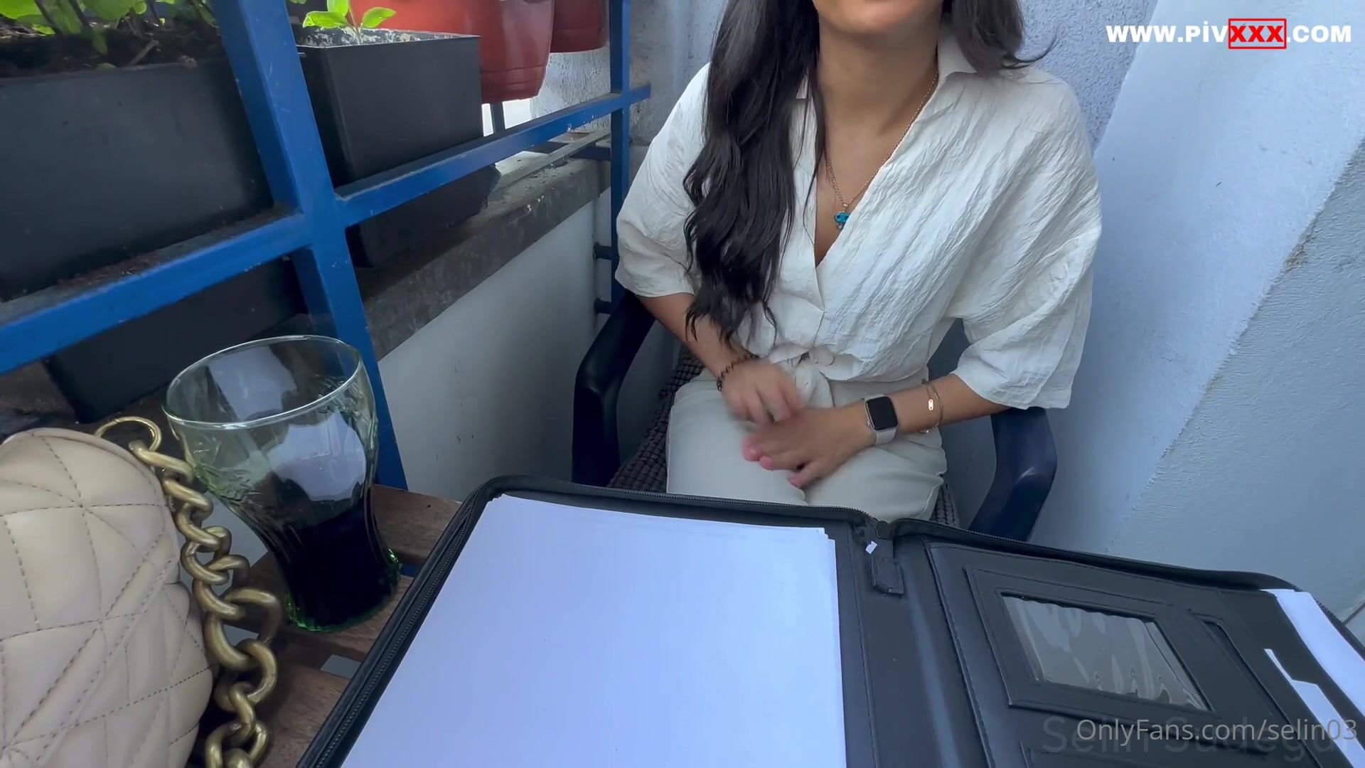Selin sudegül balkonda defterle başlayıp ateşli saksoya geçiyor İfşa Videoları