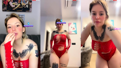 arzu yılmaz tangoda kırmızı filede twerk yapıp eğiliyor