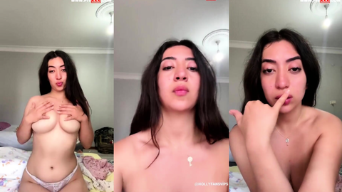 asen tango yatakta çıplak soyunup memelerini sıkıyor